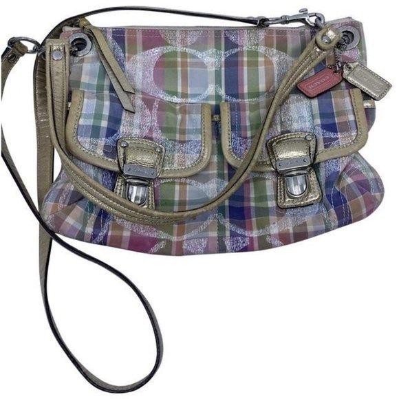 coach msrp multicolor fabric cross body bag - Picture 1 of 10